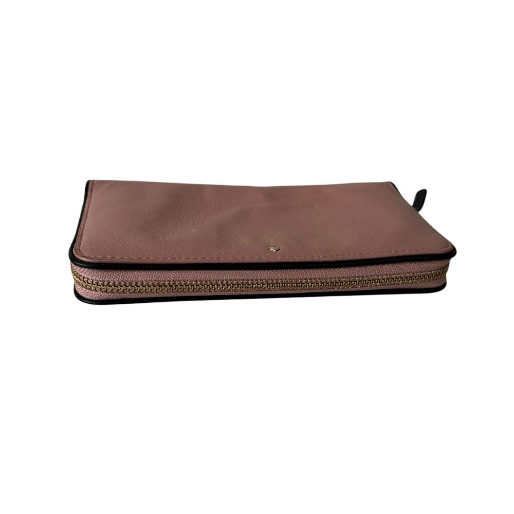 Kate Spade New York Cobble Hill Lacey Wallet Pink Mauve Leather Zip PWRU1801 - Picture 4 of 15